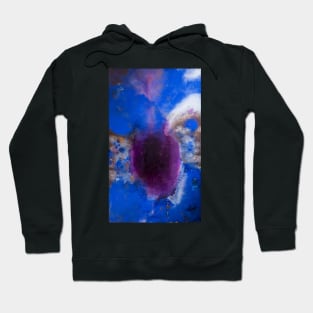 Blue and Purple Abstract Painting Hoodie